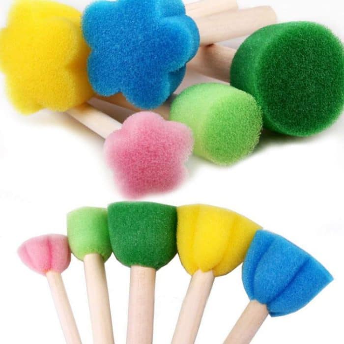 Kinder malen Schwammpinsel-Stempel, künstlerisches Kritzelzubehör, 30 PCS/Set – Bild 3