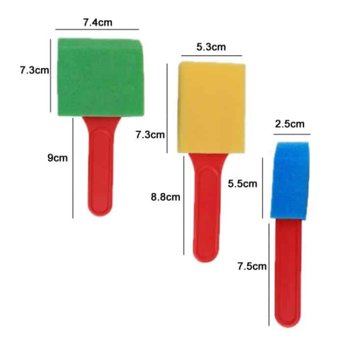 Kinder malen Schwammpinsel-Stempel, künstlerisches Kritzelzubehör, 30 PCS/Set – Bild 6