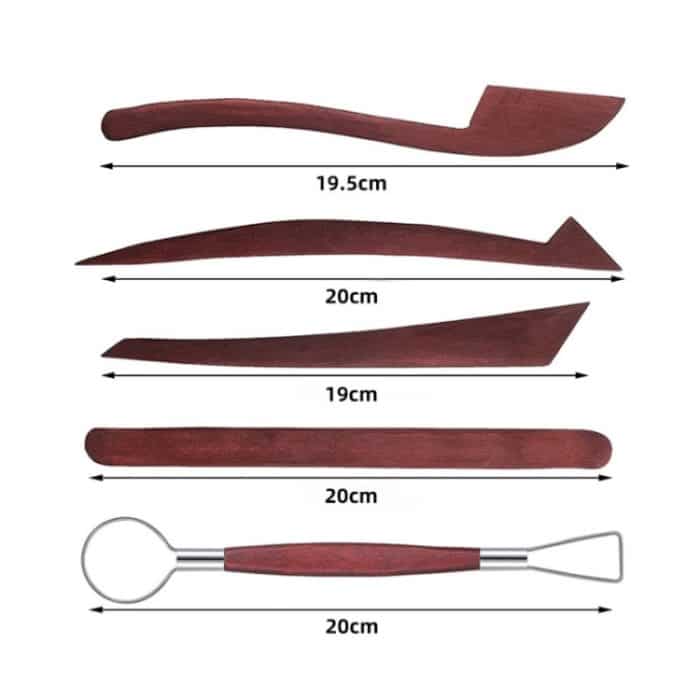 Keramik-Holzstab, Schnitzschaber, Tonhilfe, 11 PCS/Set – Bild 3