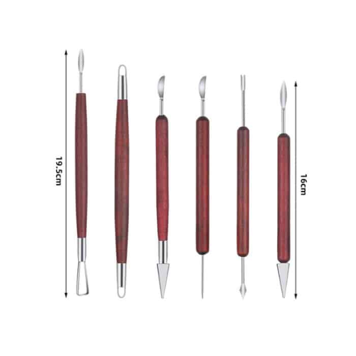 Keramik-Holzstab, Schnitzschaber, Tonhilfe, 11 PCS/Set – Bild 4