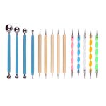 Keramik-Ton-Einkerbungs-Sculpting-Schaber, gepunkteter Bohrer, Nagelkunststift, 14 PCS/Set – Bild 2