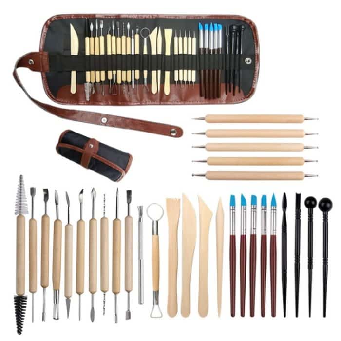 Keramik-Ton-Skulptur, Schnitzmesser, Ton-Einkerbungsstift, 30 PCS/Set – Bild 1