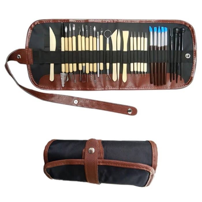 Keramik-Ton-Skulptur, Schnitzmesser, Ton-Einkerbungsstift, 30 PCS/Set – Bild 2