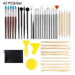 Keramik-Ton-Kunststoff-Schaber-Nagel-Silikon-Punktbohrer-Einkerbungsstift, 43 PCS/Set – Bild 2