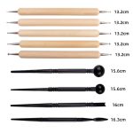 Keramik-Ton-Kunststoff-Schaber-Nagel-Silikon-Punktbohrer-Einkerbungsstift, 43 PCS/Set – Bild 5