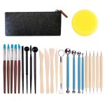 Geschnitztes Messer, Silikonstift, Tonkeramik-Werkzeugset, 25 PCS/Set