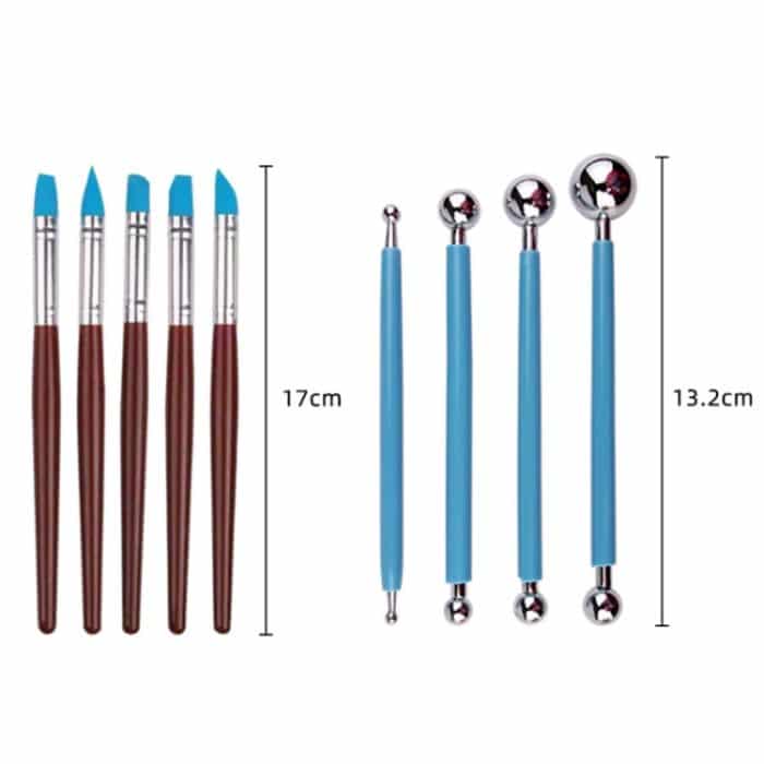 Geschnitztes Messer, Silikonstift, Tonkeramik-Werkzeugset, 25 PCS/Set – Bild 3