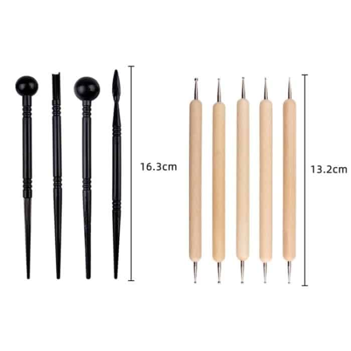 Geschnitztes Messer, Silikonstift, Tonkeramik-Werkzeugset, 25 PCS/Set – Bild 4