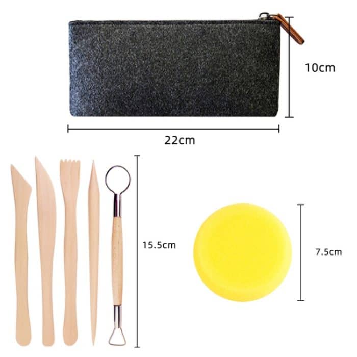 Geschnitztes Messer, Silikonstift, Tonkeramik-Werkzeugset, 25 PCS/Set – Bild 5