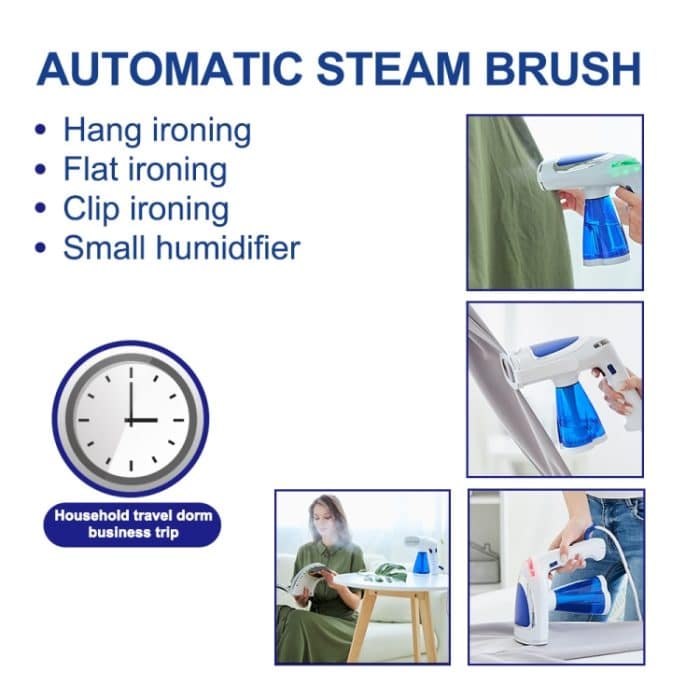 1600 W tragbares, zusammenklappbares Mini-Dampfbügeleisen, White Single Gear, Blue 3 Gear – Bild 2