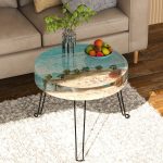 DIY Crystal Drip Rubber Runde Tischform Treibsand Tisch Silikonform, 35cm Round Table Mold, Table Legs High 32cmx3, Table Legs High 42cmx3 – Bild 2