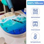 DIY Crystal Drip Rubber Runde Tischform Treibsand Tisch Silikonform, 35cm Round Table Mold, Table Legs High 32cmx3, Table Legs High 42cmx3 – Bild 6