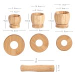 Küchen-Bambus-Knoblauchstampfer-Rührer, Without Lid, With Lid – Bild 3