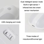 USB wiederaufladbares Firefly Smart Body Sensor LED-Licht, White Light – Bild 4