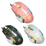 LEAVEN X6 6 Tasten Spielcomputer Ergonomische kabelgebundene Maus, Kabellänge: 1,42 m – Bild 2