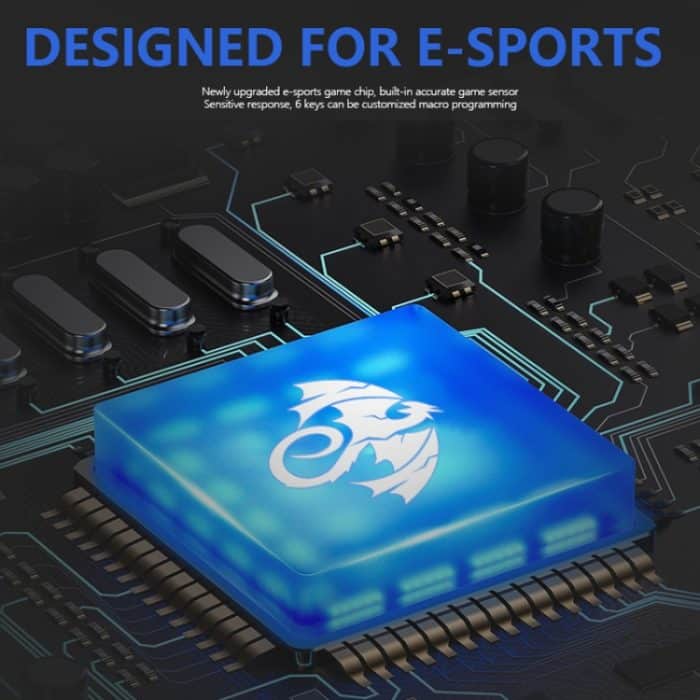 LEAVEN X6 6 Tasten Spielcomputer Ergonomische kabelgebundene Maus, Kabellänge: 1,42 m – Bild 5