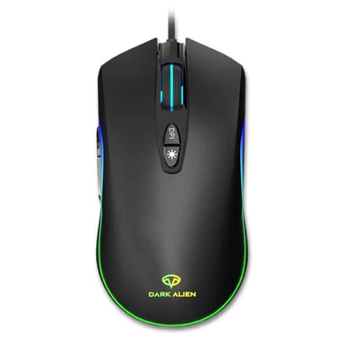 TBD0603023101A.jpg Dark Alien V600 7-Tasten-Bürocomputer-Business-Maus, Kabellänge: 1,42 m – Bild 1