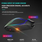 Dark Alien V600 7-Tasten-Bürocomputer-Business-Maus, Kabellänge: 1,42 m – Bild 3