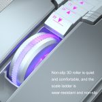 Dark Alien V710 7 Tasten Metall-Bürokabel, leuchtende Maus, Kabellänge: 1,78 m – Bild 4