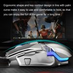 Dark Alien V710 7 Tasten Metall-Bürokabel, leuchtende Maus, Kabellänge: 1,78 m – Bild 6