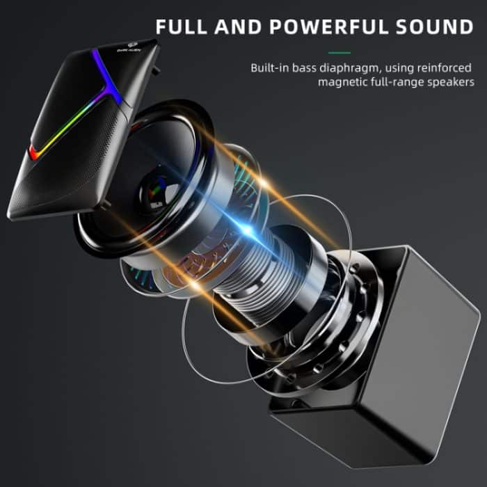 Computer-USB-Kabel, Computer-Stereoanlage, Heim-Multifunktions-Stereoanlage, Kabellänge: 1,2 m, Dark Alien S-510, Dark Alien S-511 – Bild 4