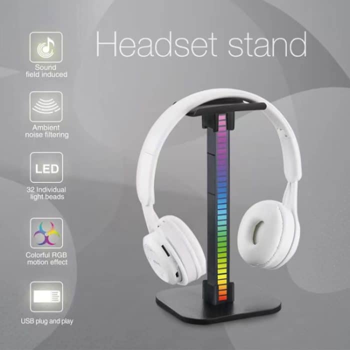 Ajazz abnehmbarer RGB-leuchtender Game-Headset-Ständer, USB-Tonabnehmerlampe, Stil:, RGB Model, Pickup Model – Bild 4