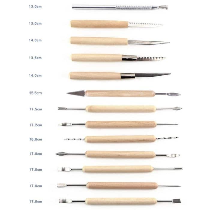 Töpfer-Ton-Schnitzmesser-Werkzeug-Set mit Ton-Bildhauerwerkzeugen, 36 PCS/Set – Bild 3