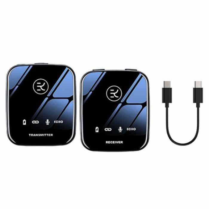 M18 Kabelloses Mikrofon-Kragenclip-Aufnahmegerät, Stil:, 1 In 1 Type-C, 1 In 1 8Pin, 1 In 1 Type-C+8Pin, 1 In 2 Type-C, 1 In 2 8Pin, 1 In 2 Type-C+8Pin – Bild 1