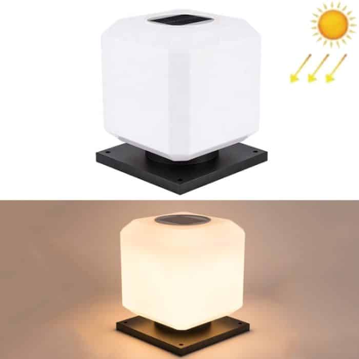 003 Solar Square Outdoor Post Light LED wasserdichte Wandleuchten, Größe:, 20cm (Warm Light), 25cm (Warm Light), 30cm (Warm Light), 20cm (White Light), 25cm (White Light), 30cm (White Light), 20cm (Tricolor Light), 25cm (Tricolor Light)... – Bild 1