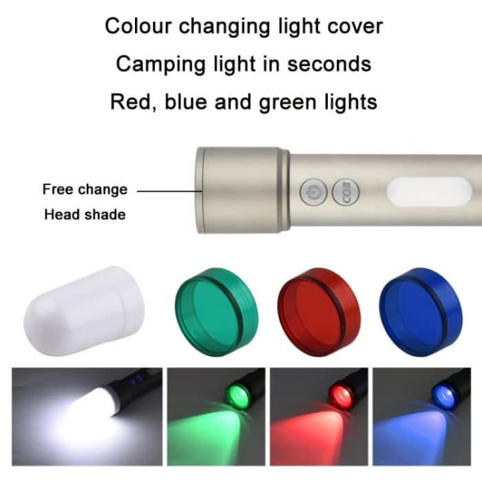 Wiederaufladbare LED-Teleskop-Zoom-Mini-Taschenlampe vom Typ C, SD26601 – Bild 6