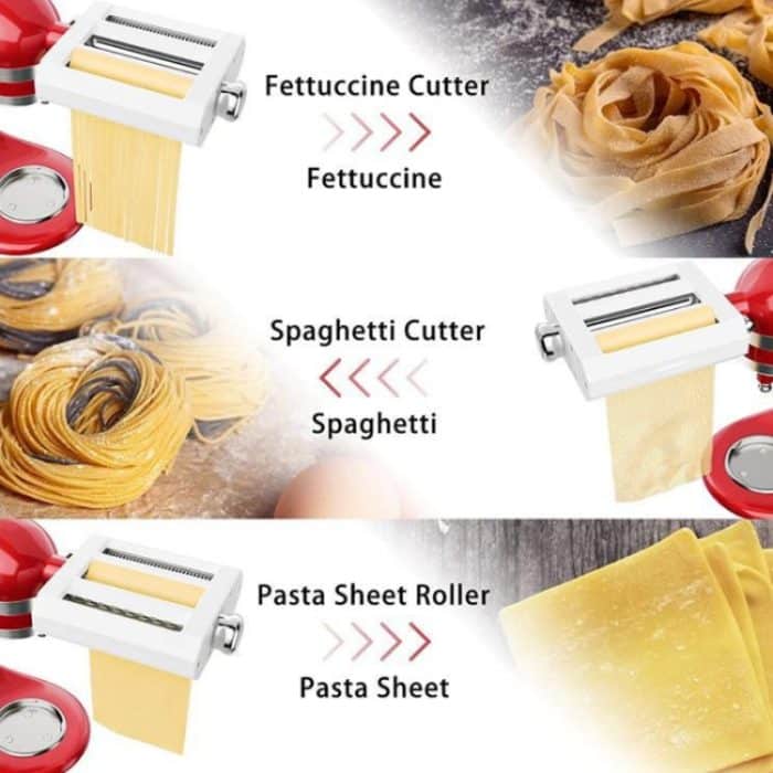 Für KitchenAid Nudelherstellungs-Werkzeugset-Zubehör, 3 in 1 – Bild 4