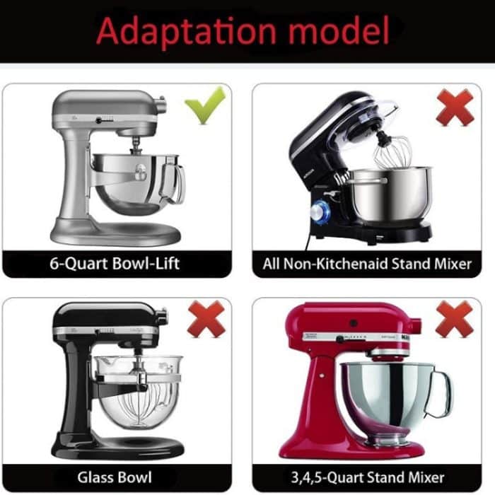 Für KitchenAid 6QT Bowl-Lift Standmixer Effizienter Rührflügel aus Metall – Bild 5