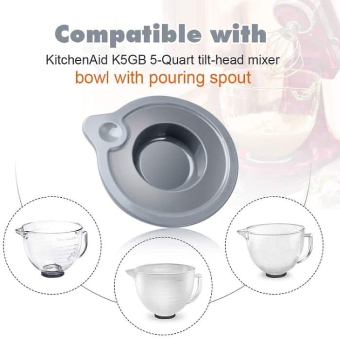 KA-T5 Für KitchenAid K5GB 5QT Tilt Head Standmixer Glasschüssel Dichtungsdeckel – Bild 3