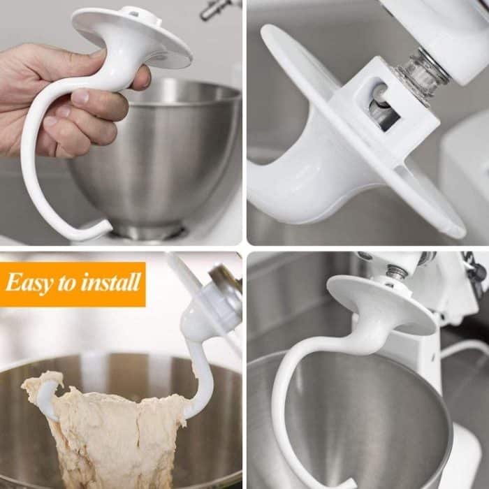 K5ADH-16 Für KitchenAid 6QT Bowl-Lift Standmixer Home Restaurant Baking Dough Hook Mixing Tools – Bild 5