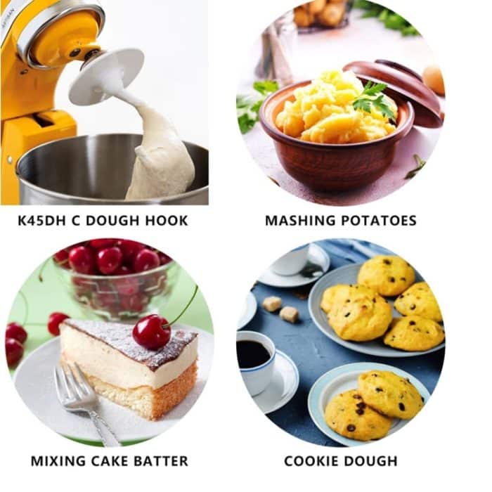 K5ADH-16 Für KitchenAid 6QT Bowl-Lift Standmixer Home Restaurant Baking Dough Hook Mixing Tools – Bild 6