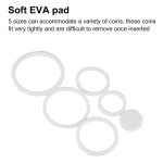 100 Stück 46 mm verstellbare Gedenkmünzen-Sammelbox mit Innenkissen – Bild 4