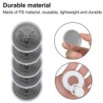 100 Stück 46 mm verstellbare Gedenkmünzen-Sammelbox mit Innenkissen – Bild 5