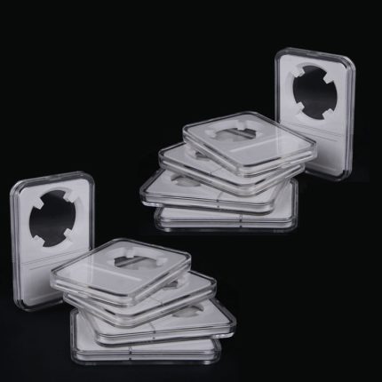 10 Stück Gedenkmünzen-Identifikationsbox, Münzsammelbox, White (25mm), White (27mm), White (30mm), White (38.5mm), White (40mm)