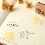 5 Stück DIY Vintage Natur Landschaft Handbuch Holzstempel – Bild 5
