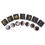 5 Stück Mondphasen-Serie, Handbuch, Dekoration, DIY-Holzstempel – Bild 2