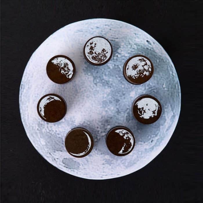 5 Stück Mondphasen-Serie, Handbuch, Dekoration, DIY-Holzstempel – Bild 3