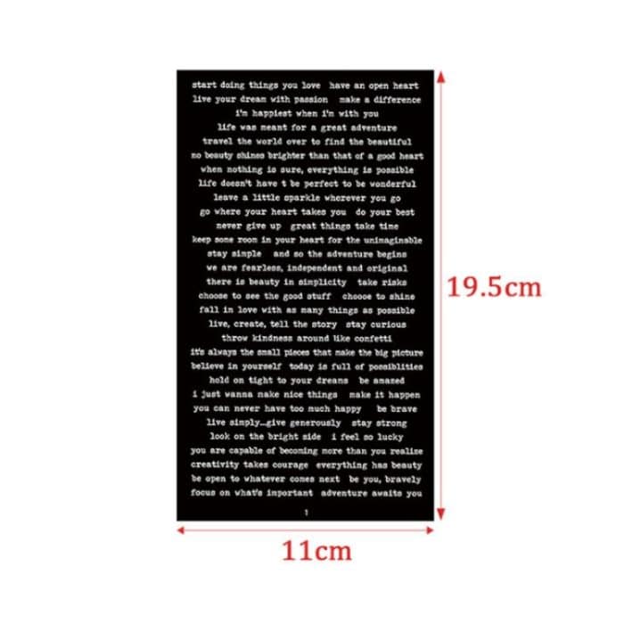 3 Sets Handbuch-DIY-Vintage-Textaufkleber-Materialpaket – Bild 3