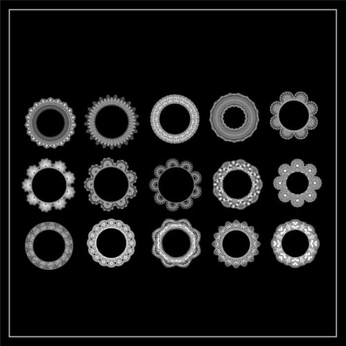 10 Sets Sonne, Mond, Sterne, Vintage-Spitze, Kinder-Handbuchmaterial – Bild 1