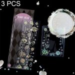 3-teiliges Laser-Stereo-DIY-Aufkleber-Set, Handbuch, dekorative Materialaufkleber