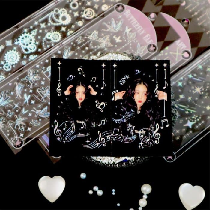 3-teiliges Laser-Stereo-DIY-Aufkleber-Set, Handbuch, dekorative Materialaufkleber – Bild 4