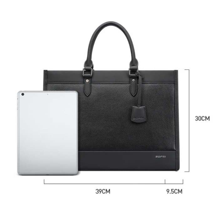 Bopai 11-98811 Leder-Business-Laptop-Handtasche mit großem Fassungsvermögen und Messenger-Aktentasche, 11-98811 – Bild 3