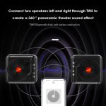 H3 Retro-Schallplattenspieler-Mini-Bluetooth-Lautsprecher, Black, White, Wood Grain – Bild 4