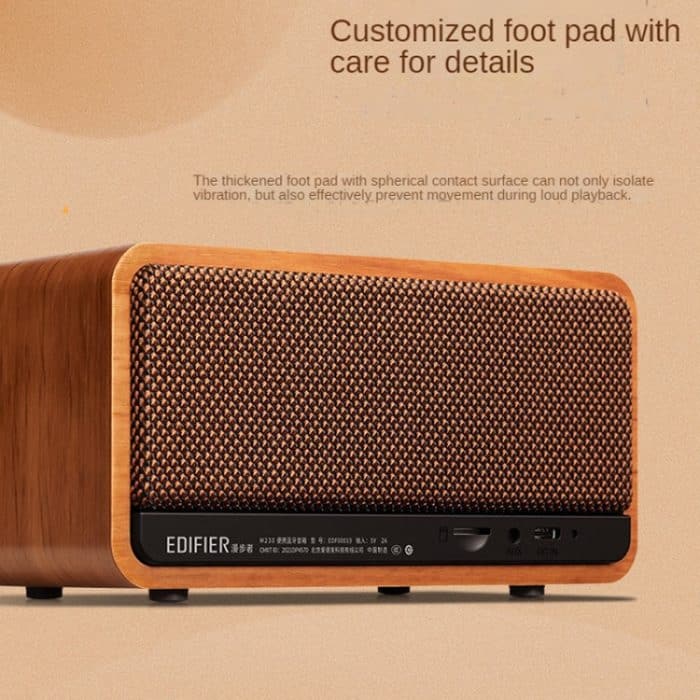 Edifier M230 Retro Classic Desktop Tragbarer kabelloser Bluetooth 5.0 Holzlautsprecher – Bild 3