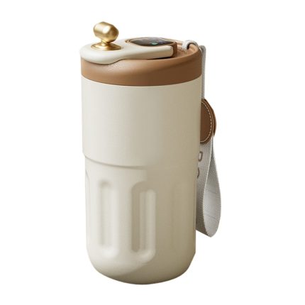Relea JV012237 Tragbarer Kaffee-Isolierbecher aus Edelstahl, Stil:, Digital Model (White), Digital Model (Red), Digital Model+Christmas Gift Bag (Black)