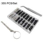 M2/M3/M2,5 Laptop-Universalschraubensatz, 355 PCS/Set+Tweeter+Screwdriver